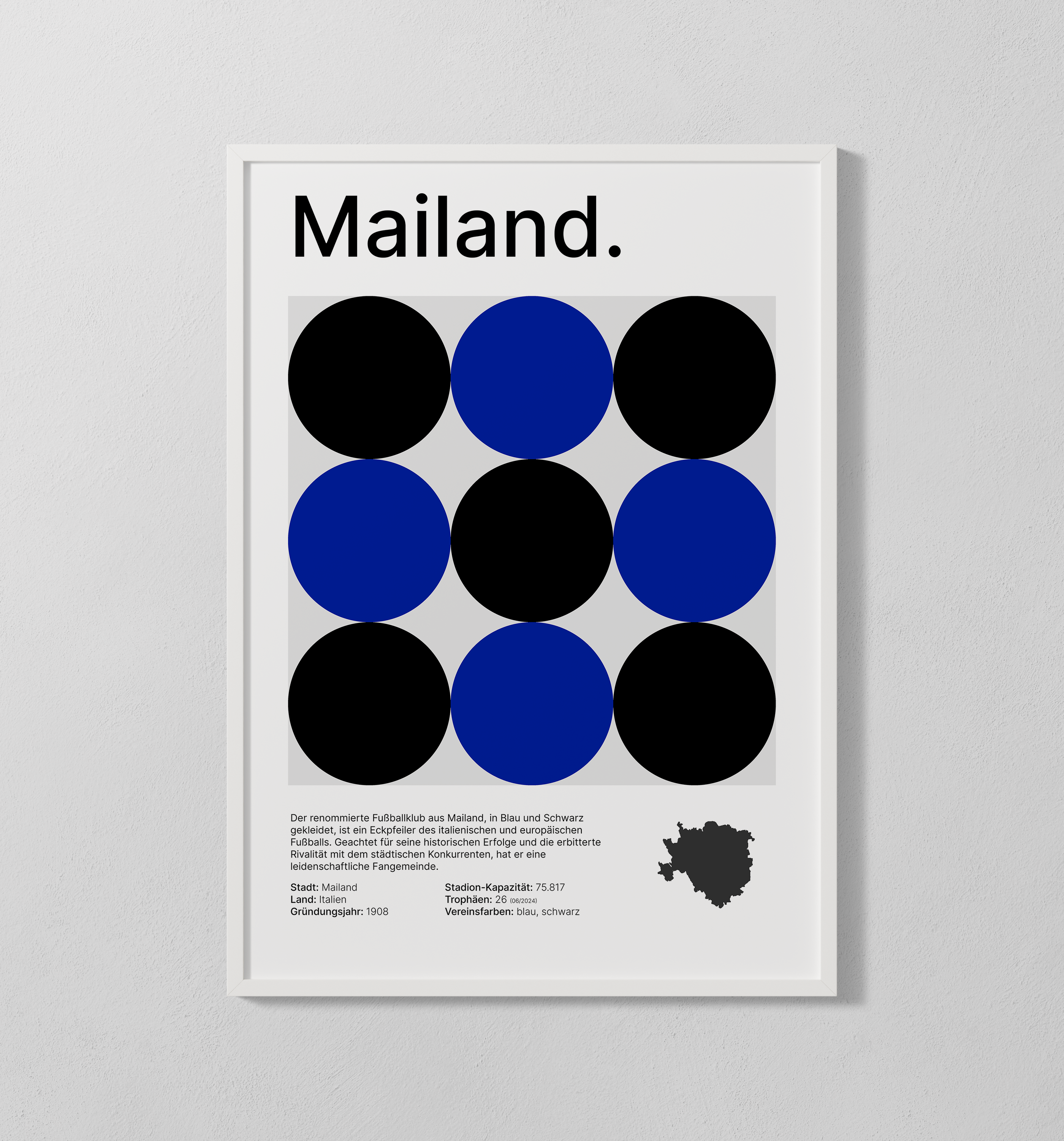 Mailand blau | Poster